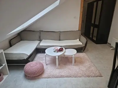 a living room with a couch and a table at HEART OF BELGRADE cozy LUX APARTMENT in Belgrade