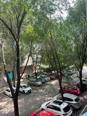 a group of cars parked in a parking lot at Belgrade with love in Novi Beograd